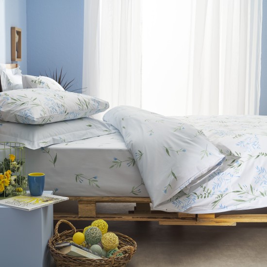 Σετ υπέρδιπλο 240x260εκ. Salonica Υάκινθος (μπλε)