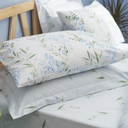 Μαξιλαροθήκες Salonica Υάκινθος (γαλάζιο) σχέδιο κατωσέντονο