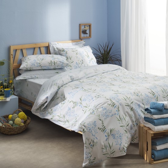 Σετ υπέρδιπλο 240x260εκ. Salonica Υάκινθος (μπλε)