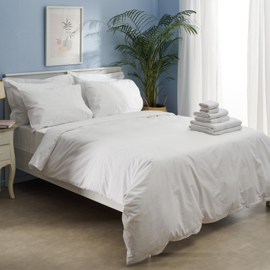 Πάπλωμα υπέρδιπλο 220x230εκ. Salonica Λευκό