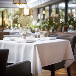 Beauty Home Τραπεζομάντηλο επαγγελματικό Stain Art Ε8496 100x100 Λευκό