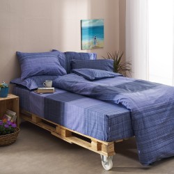 Μαξιλαροθήκες Salonica Σαντορινη (μπλε)