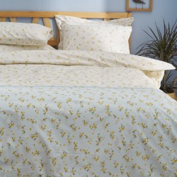 Σεντόνι υπέρδιπλο λάστιχο 180x200+30εκ. Salonica Ρετρό (γαλάζιο) σχέδιο κατωσέντονο