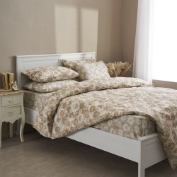 Σετ υπέρδιπλο 240x260εκ. Salonica Χρυσάνθεμο (μπεζ)