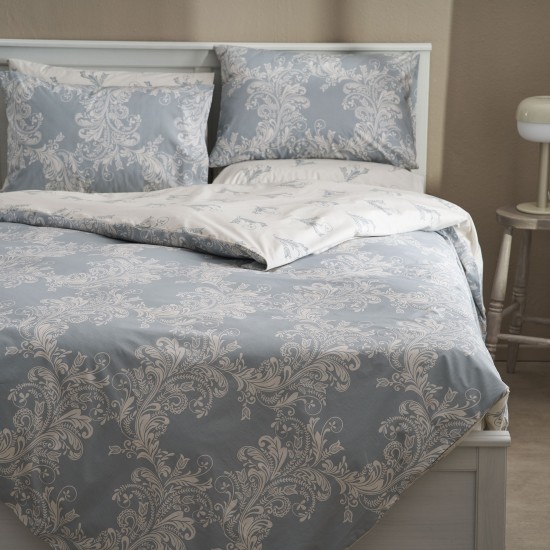 Μαξιλαροθήκες Salonica Δαντέλα (γαλάζιο) σχέδιο πανωσέντονο