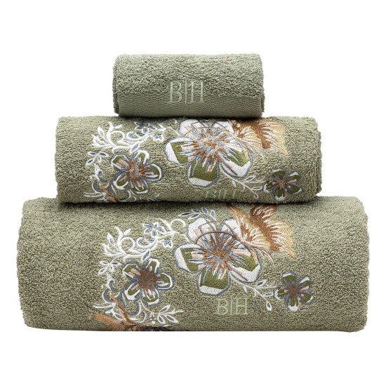 Beauty Home Σετ πετσέτες Art 3389 Σετ 3τμχ Πράσινο