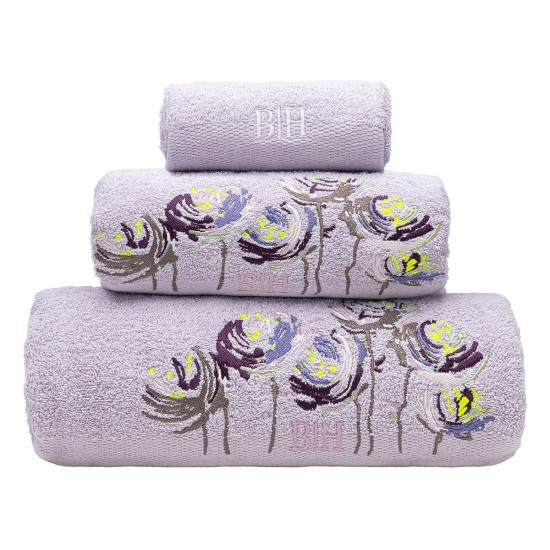 Beauty Home Σετ πετσέτες Art 3396 Σετ 3τμχ Λιλά