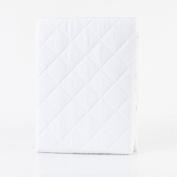 Επίστρωμα Καπιτονέ Αδιάβροχο Polycotton - Λευκό - Διάσταση: 180 x 200 cm + 40 cm