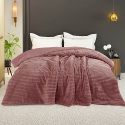 Κουβερτοπάπλωμα Adeline Υπέρδιπλο - Ροζέ - Διάσταση: 220 x 240 cm