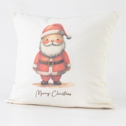 Μαξιλάρι Διακοσμητικό Χριστουγεννιάτικο Printed Σχέδιο 123 - Εκρού - Διάσταση: 45 x 45 cm