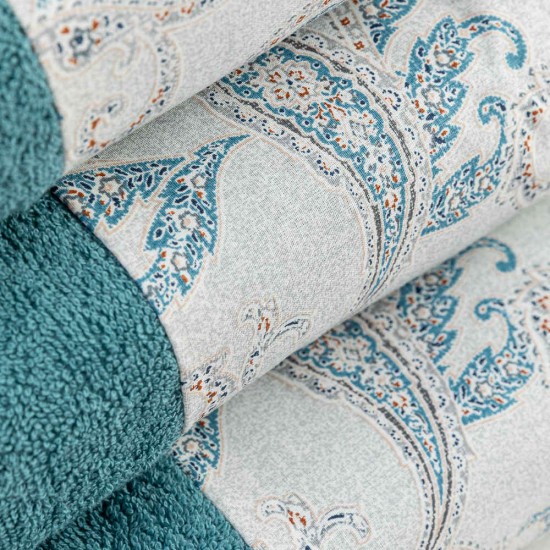 Πετσέτες Σετ 3ΤΜΧ Lorenzo - Πετρόλ - Διάσταση: 70 x 140 / 50 x 90 / 30 x 50 cm