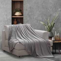 Ριχτάρι Τριθέσιο Jungle - Γκρι - Διάσταση: 170 x 280 cm