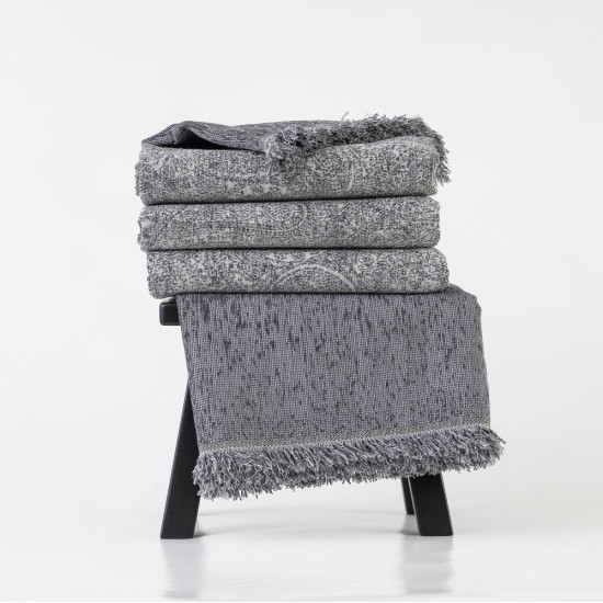 Ριχτάρι Σενίλ Διθέσιο Babylon - Γκρι - Διάσταση: 180 x 250 cm