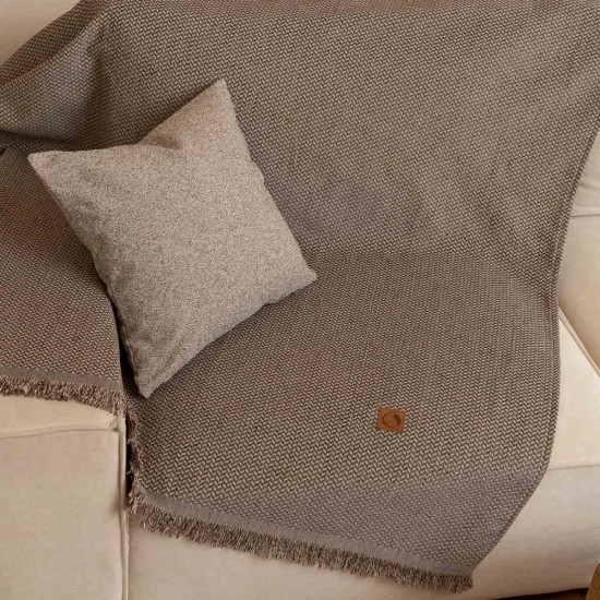 Ριχτάρι Σενίλ Διθέσιο Sicily - Γκρι - Διάσταση: 180 x 250 cm