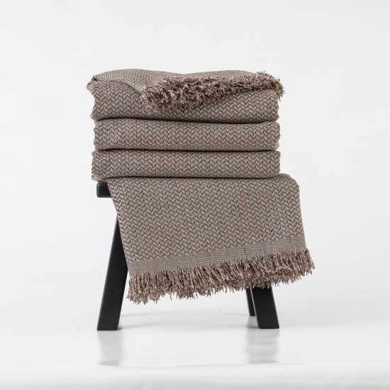 Ριχτάρι Σενίλ Διθέσιο Sicily - Γκρι - Διάσταση: 180 x 250 cm