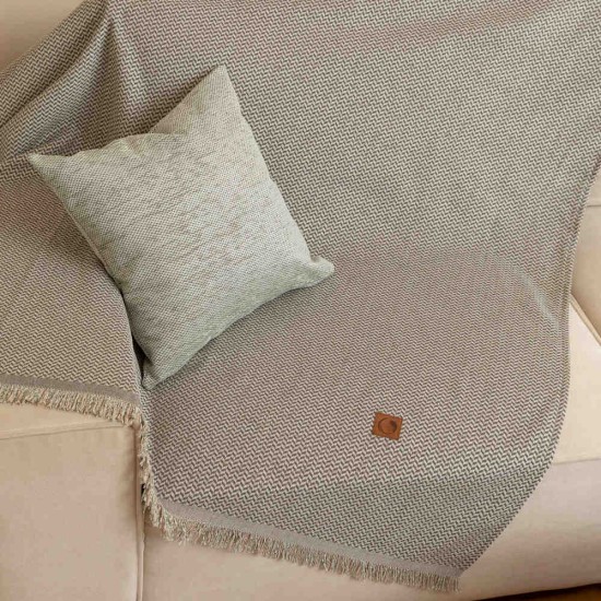 Ριχτάρι Σενίλ Διθέσιο Sicily - Γκρι - Διάσταση: 180 x 250 cm