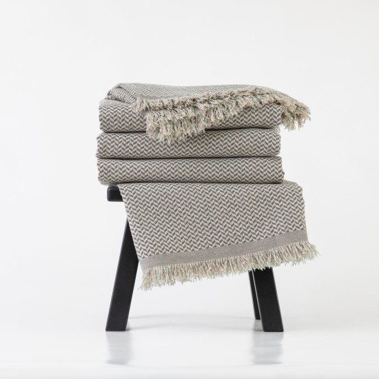 Ριχτάρι Σενίλ Διθέσιο Sicily - Γκρι - Διάσταση: 180 x 250 cm