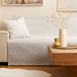 Ριχτάρι Σενίλ Τριθέσιο Solana - Γκρι - Διάσταση: 180 x 300 cm