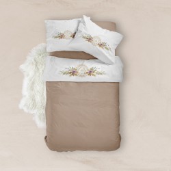 Σεντόνι Digital Print Σετ Florence Υπέρδιπλο - Λευκό - Διάσταση: 220 x 240 cm + (2) 50 x 70 cm