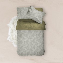 Σεντόνια Εμπριμέ Σετ Estelle Βεραμάν Υπέρδιπλα - Βεραμάν - Διάσταση: (2) 240 x 260 cm + (2) 50 x 70 cm