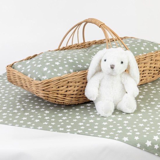 Σεντόνια Λίκνου Σετ Stars - Ροζ - Διάσταση: (2) 70 x 120 cm