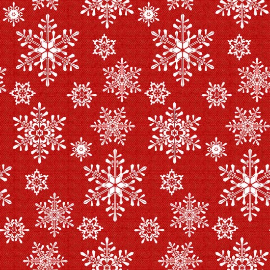 Τραπεζομάντηλο Χριστουγεννιάτικο Χιονονιφάδα - Κόκκινο - Διάσταση: 140 x 220 cm