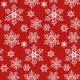Τραπεζομάντηλο Χριστουγεννιάτικο Χιονονιφάδα - Κόκκινο - Διάσταση: 140 x 220 cm