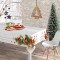 Τραπεζομάντηλο Χριστουγεννιάτικο Xmas Bells - Εκρού - Διάσταση: 140 x 140 cm