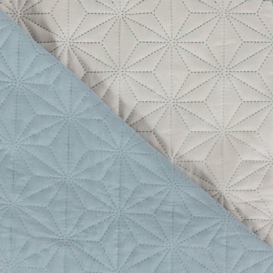 Κουβερλί Stellar Μονό - Σιέλ-Γκρι - Διάσταση: 160 x 240 cm