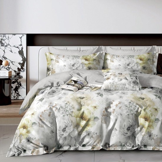 Beauty Home Σετ παπλωματοθήκη υπέρδιπλη Art 12610 Giovanni 230x250 Γκρι