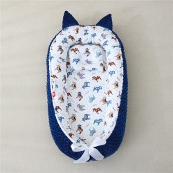 Beauty Home Bρεφική φωλιά με μαξιλάρι Art 5344 53x88 Μπλε