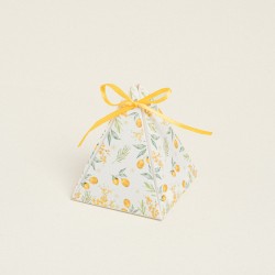 Beauty Home ΤΡΙΓΩΝΟ ΚΟΥΤΑΚΙ ΛΕΜΟΝΙΑ ΜΕ ΚΟΡΔΕΛΑ  8,5 x 6,5 cm 10 ΤΜΧ