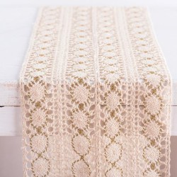 Beauty Home ΡΑΝΝΕΡ ΔΑΝΤΕΛΑ 23 cm ΕΚΡΟΥ / ΧΡΥΣΟ