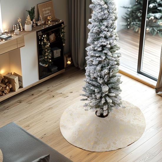 Beauty Home ΠΟΔΙΑ ΔΕΝΤΡΟΥ 90 CM ΖΑΚΑΡ ΚΑΡΥΟΘΡΑΥΣΤΗΣ ΜΕ ΧΡΥΣΟ ΛΟΥΡΕΞ