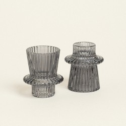 Beauty Home ΚΗΡΟΠΗΓΙΟ ΔΙΠΛΗΣ ΟΨΗΣ 6 x 7 cm ΓΚΡΙ