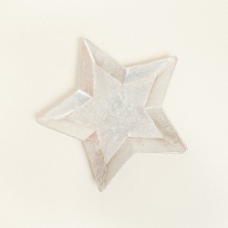 Beauty Home ΜΕΤΑΛΛΙΚΟΣ ΔΙΣΚΟΣ ΑΣΤΕΡΙ ΑΣΗΜΙ 36,5 x 38 x 2,5 CM