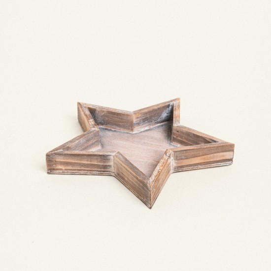 Beauty Home ΞΥΛΙΝΟ ΑΣΤΕΡΙ 29 x 28 x 3 CM