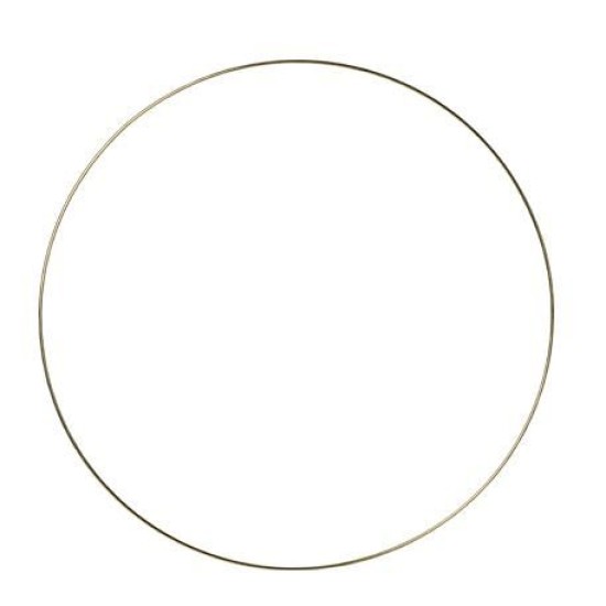 Beauty Home ΜΕΤΑΛΛΙΚΟΣ ΚΥΚΛΟΣ ΧΡΥΣΟΣ 40 CM