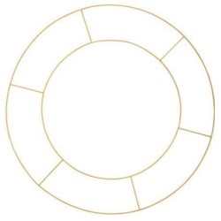 Beauty Home ΜΕΤΑΛΛΙΚΟΣ ΚΥΚΛΟΣ ΔΙΠΛΟΣ 60 CM
