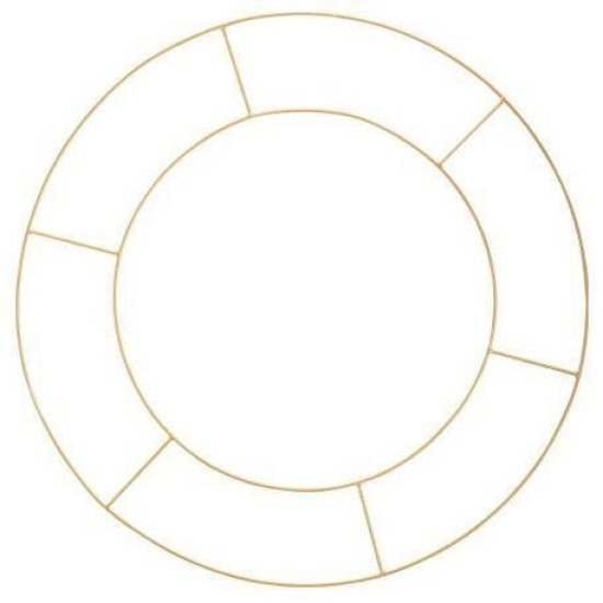 Beauty Home ΜΕΤΑΛΛΙΚΟΣ ΚΥΚΛΟΣ ΔΙΠΛΟΣ 60 CM