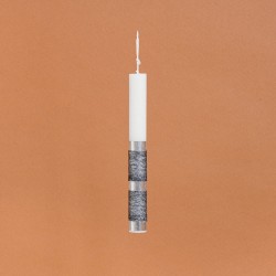 Beauty Home ΛΑΜΠΑΔΑ ΣΤΟΛΙΣΜΕΝΗ ΑΣΗΜΙ ΜΕ ΜΑΥΡΗ ΚΟΡΔΕΛΑ ΣΕ ΣΥΣΚΕΥΑΣΙΑ ΔΩΡΟΥ