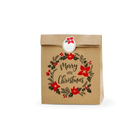 Beauty Home ΣΑΚΟΥΛΑΚΙΑ Merry Little Christmas, 3 ΤΜΧ  25x11x27cm