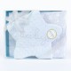 Κουβέρτα Αγκαλιάς Σετ Αστεράκι σε Κουτί - Σιέλ - Διάσταση: 75 x 100 + 30 x 25 cm