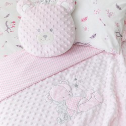 Κουβέρτα Αγκαλιάς Buddies - Ροζ - Διάσταση: 75 x 100 cm