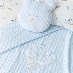 Κουβέρτα Αγκαλιάς Buddies - Ροζ - Διάσταση: 75 x 100 cm