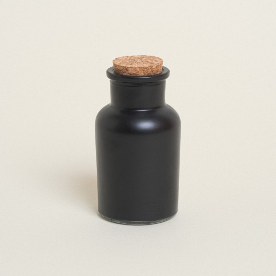 Beauty Home ΜΠΟΥΚΑΛΑΚΙ ΜΑΥΡΟ ΜΑΤ ΜΕ ΦΕΛΛΟ 11 x 5,7 cm 125 ml