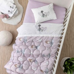 Πάπλωμα Κούνιας Odette - Λιλά - Διάσταση: 110 x 140 cm