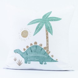 Μαξιλάρι Διακοσμητικό Printed Stompy - Λευκό - Διάσταση: 45 x 45 cm