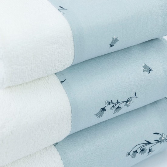 Πετσέτες Σετ 3ΤΜΧ Campanula - Πούδρα - Διάσταση: 70 x 140 / 50 x 90 / 30 x 50 cm