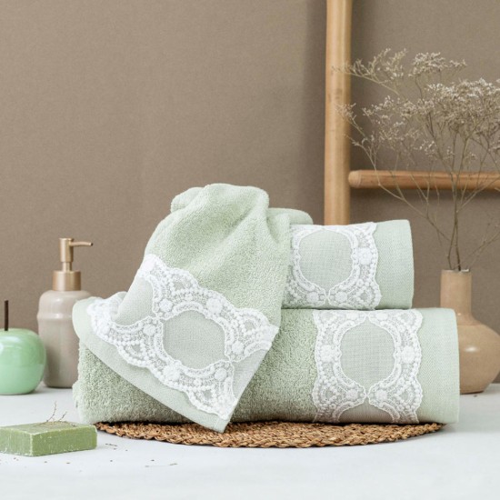 Πετσέτες Σετ 3ΤΜΧ Δάφνη - Λιλά - Διάσταση: 70 x 140 / 50 x 90 / 30 x 50 cm